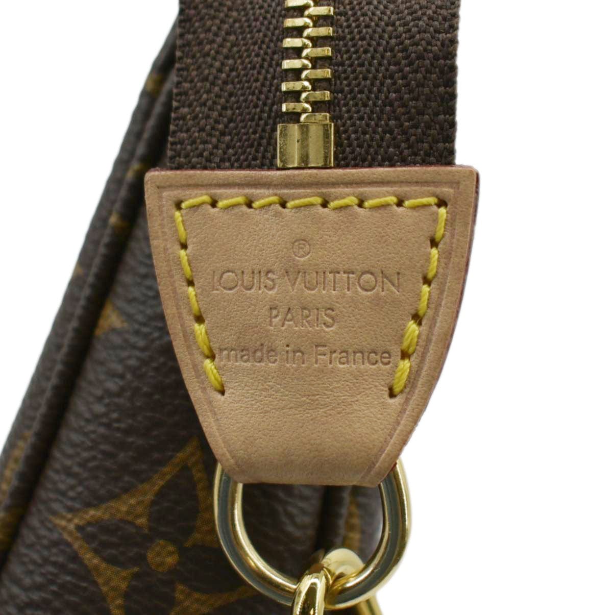 LOUIS VUITTON Pochette Monogram Canvas Accessoires Pouch Brown