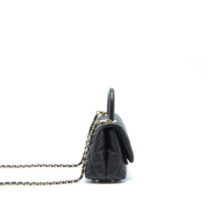Chanel Mini Coco Handle Caviar Black L