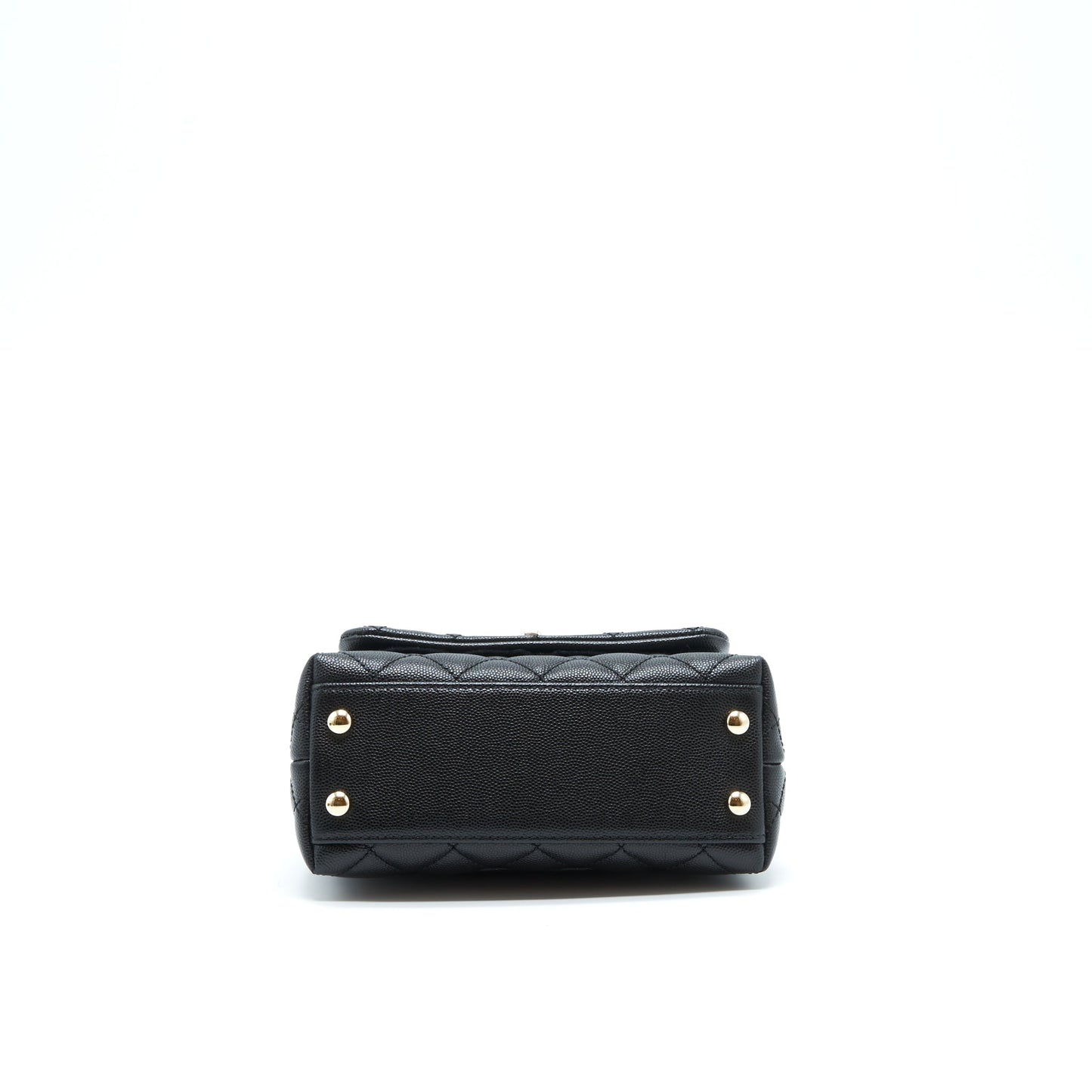 Chanel Mini Coco Handle Caviar Black L