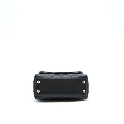 Chanel Mini Coco Handle Caviar Black L