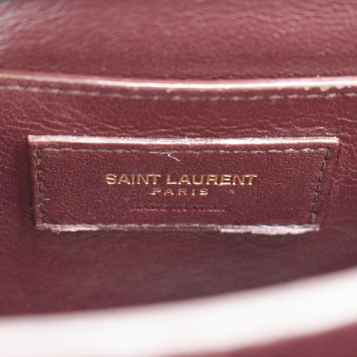 YVES SAINT LAURENT Cassandra Top Handle Leather Shoulder Bag Black