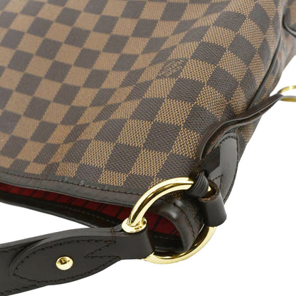 LOUIS VUITTON Delightful MM Damier Ebene Hobo Bag Brown