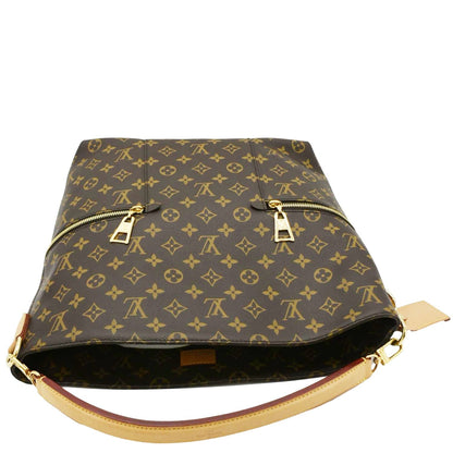 LOUIS VUITTON Melie Monogram Canvas Hobo Bag Brown