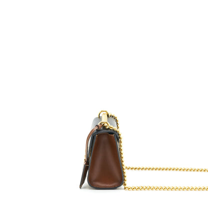 Gucci Small Padlock Shoulder Bag GG Supreme Canvas / Black