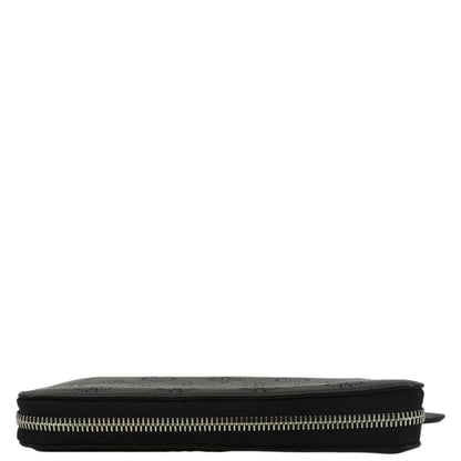 LOUIS VUITTON Mahina Leather Zippy Wallet Galet Black