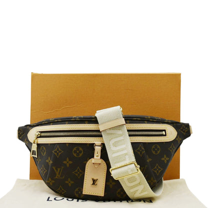 LOUIS VUITTON High Rise Monogram Canvas Bumbag Brown