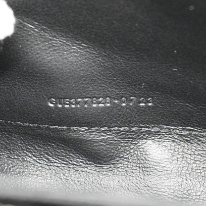 YVES SAINT LAURENT Cassandre Chain Wallet Leather Crossbody Bag Black