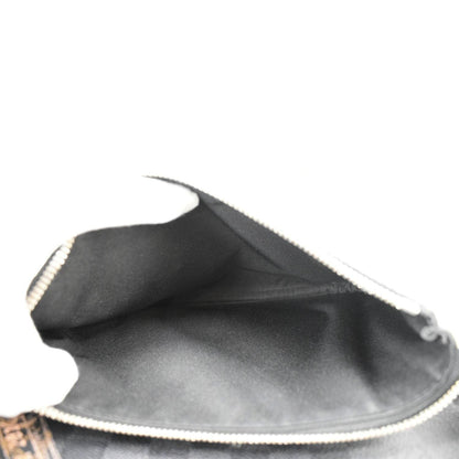 LOUIS VUITTON Trio Damier Graphite Wild Animals Messenger Bag Black