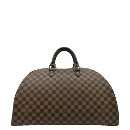 LOUIS VUITTON Ribera GM Damier Ebene Satchel Bag Brown