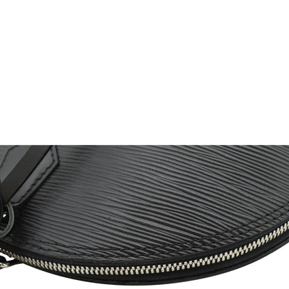 LOUIS VUITTON Alma GM Epi Leather Satchel Bag Black
