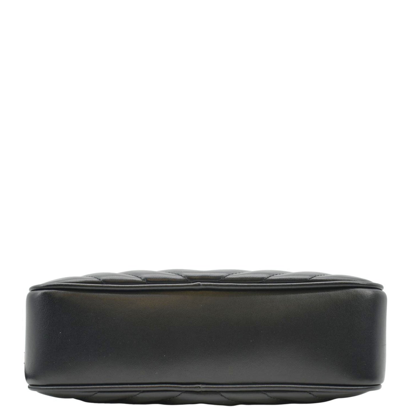 YVES SAINT LAURENT Lou Chevron Leather Camera Crossbody Bag Black