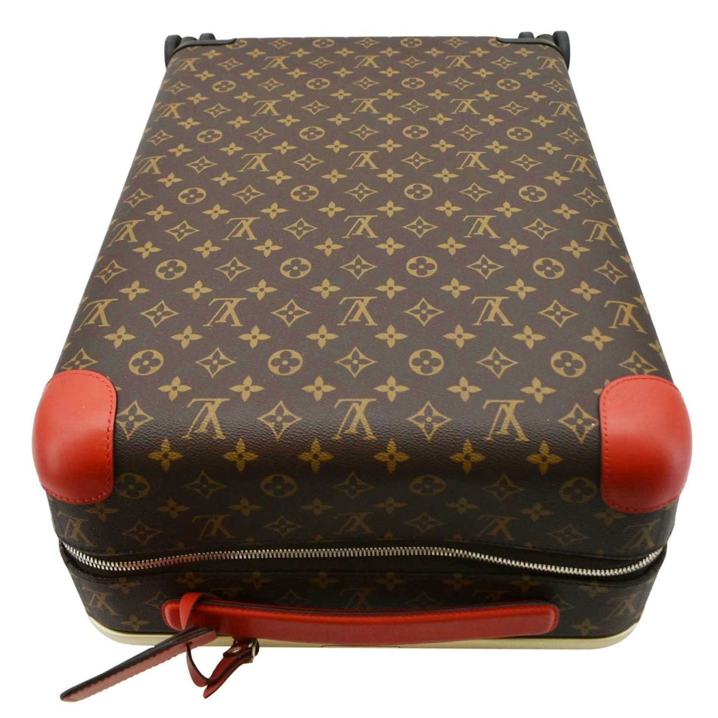 LOUIS VUITTON Horizon 55 Monogram Canvas Travel Bag Coquelicot Red