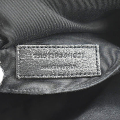 YVES SAINT LAURENT Lou Chevron Leather Camera Crossbody Bag Black