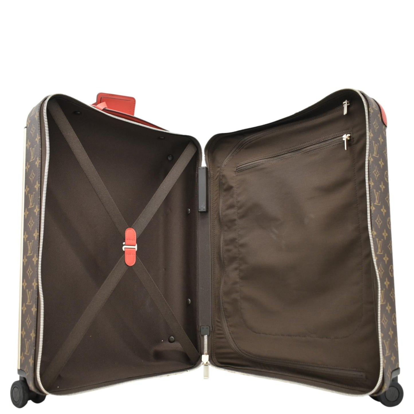 LOUIS VUITTON Horizon 55 Monogram Canvas Travel Bag Coquelicot Red