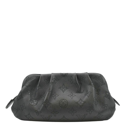 LOUIS VUITTON Scala Mini Mahina Perforated  Leather Pouch Black