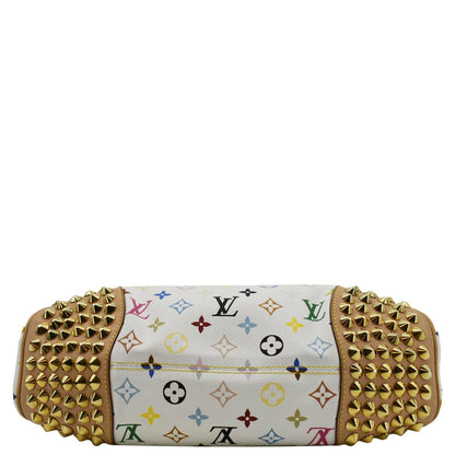 LOUIS VUITTON Chrissie Monogram Multicolor Canvas Hobo Bag White