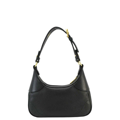 GUCCI Aphrodite Small Leather Shoulder Bag Black 731817