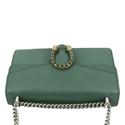 GUCCI Dionysus Small Leather Shoulder Bag Emerald Green 400249
