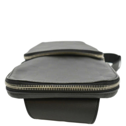 LOUIS VUITTON Avenue Sling Damier Infini Backpack Bag Black