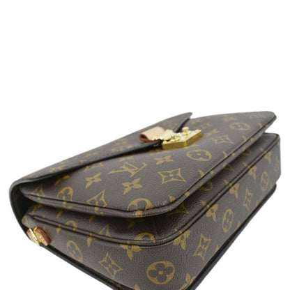 LOUIS VUITTON Metis Pochette Monogram Canvas Crossbody Bag Brown