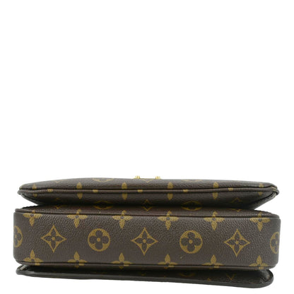 LOUIS VUITTON Metis Pochette Monogram Canvas Crossbody Bag Brown