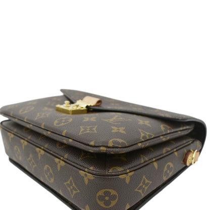 LOUIS VUITTON Metis Pochette Monogram Canvas Crossbody Bag Brown