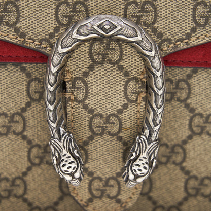 Gucci Dionysus GG Supreme Mini Bag with Red
