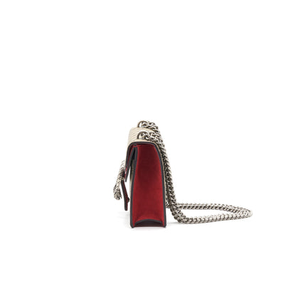 Gucci Dionysus GG Supreme Mini Bag with Red