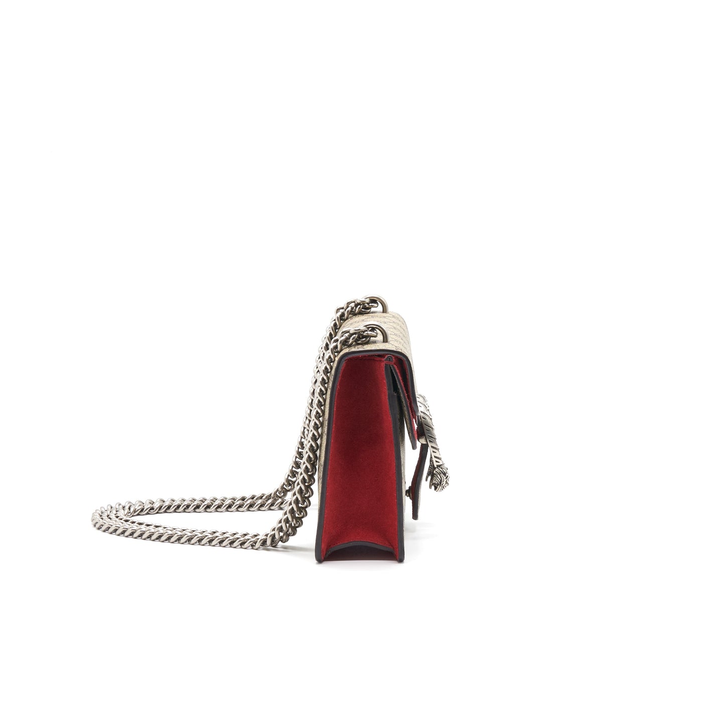 Gucci Dionysus GG Supreme Mini Bag with Red