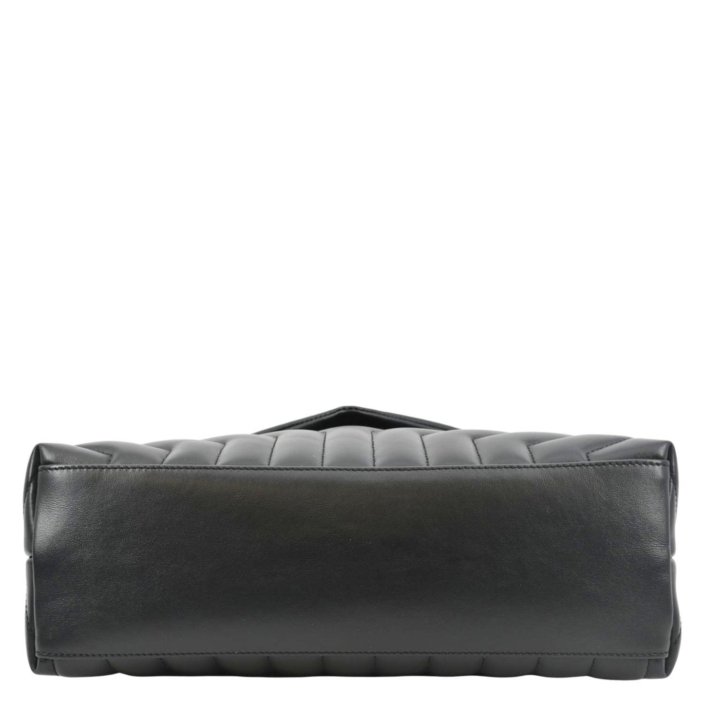 YVES SAINT LAURENT Loulou Medium Quilted Leather Crossbody Bag Black