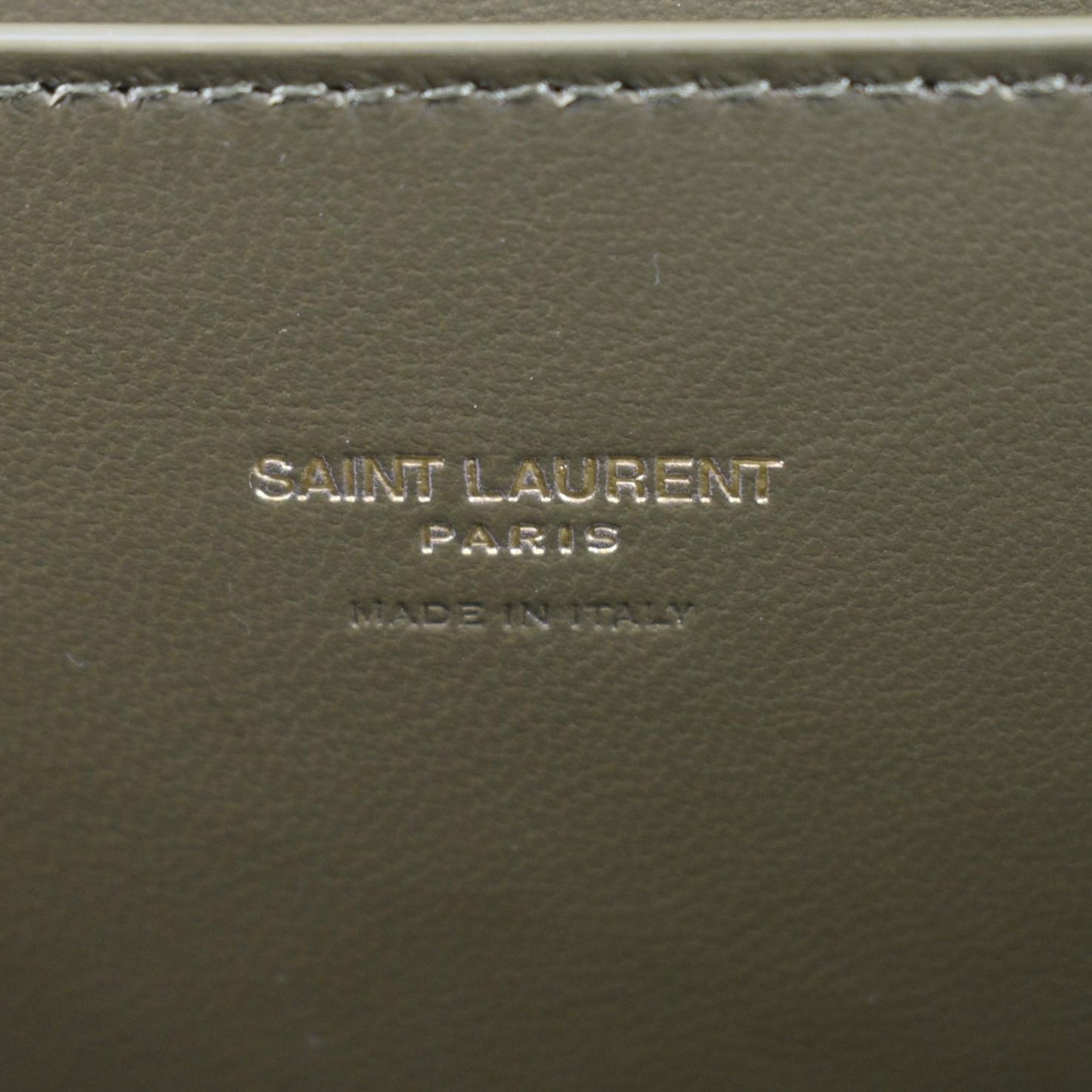YVES SAINT LAURENT Kate Reversible Suede Shoulder Bag Grassy Green