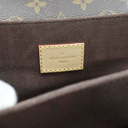 LOUIS VUITTON Metis Pochette Monogram Canvas Crossbody Bag Brown