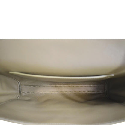 YVES SAINT LAURENT Kate Reversible Suede Shoulder Bag Grassy Green