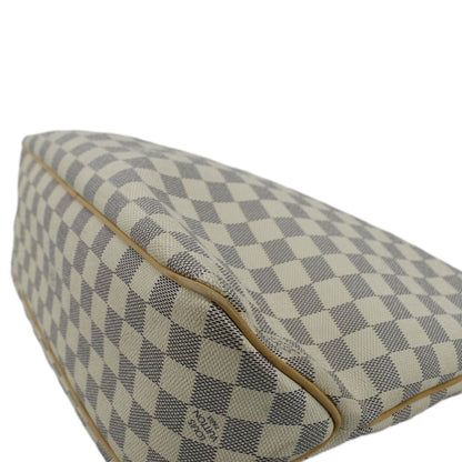 LOUIS VUITTON Delightful MM Damier Azur Hobo Shoulder Bag White