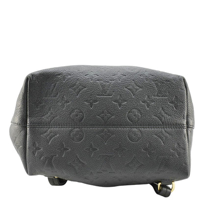 LOUIS VUITTON Montsouris Monogram Empreinte Leather Backpack Bag Black