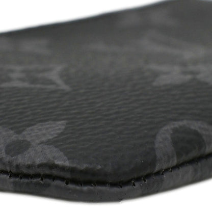 LOUIS VUITTON Monogram Reverse Eclipse Key Pouch Black