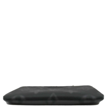 LOUIS VUITTON Monogram Reverse Eclipse Key Pouch Black