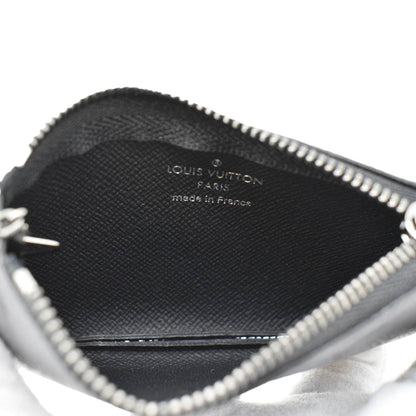 LOUIS VUITTON Monogram Reverse Eclipse Key Pouch Black