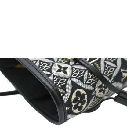 LOUIS VUITTON Since 1854 Neverfull MM Jacquard Shoulder Bag Black