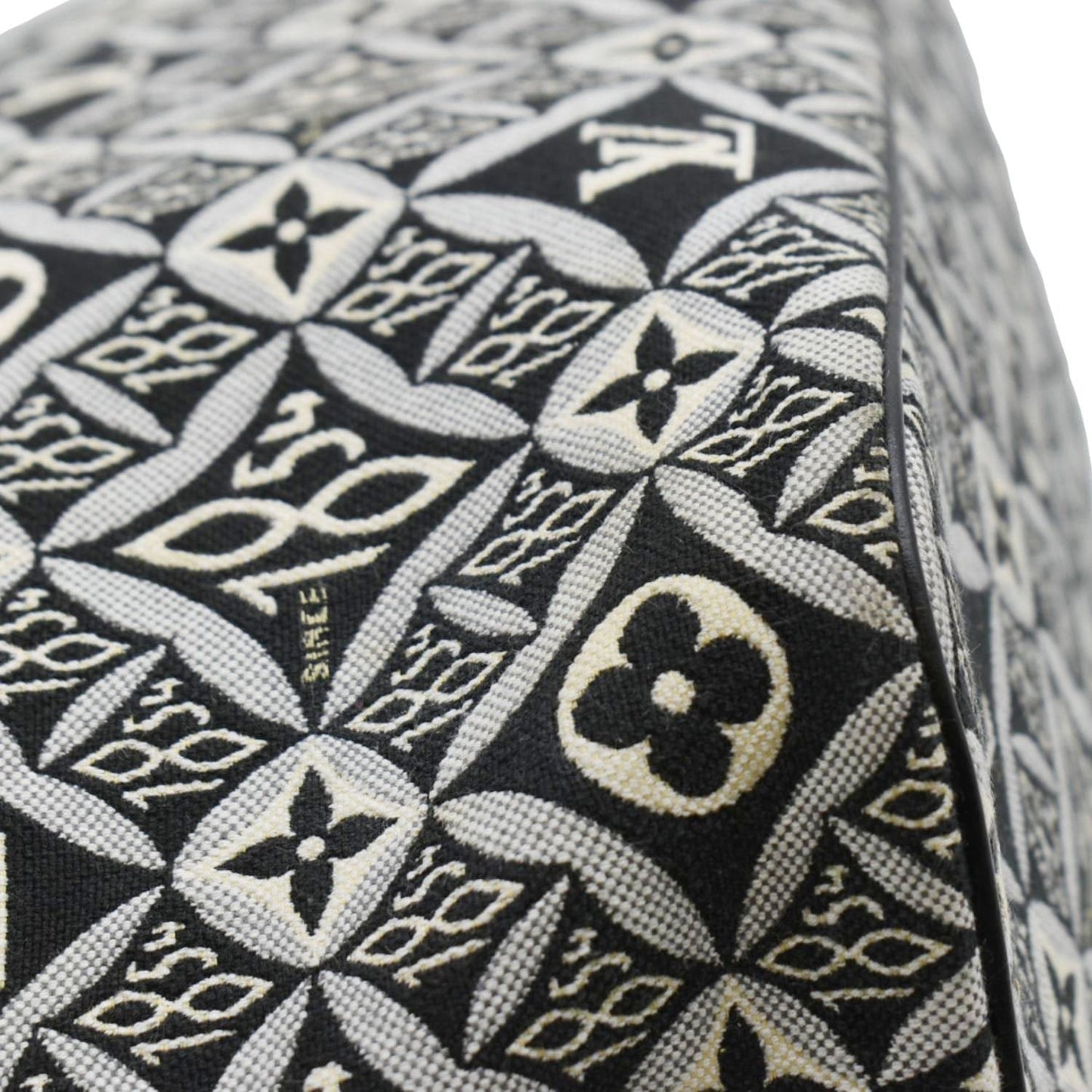 LOUIS VUITTON Since 1854 Neverfull MM Jacquard Shoulder Bag Black