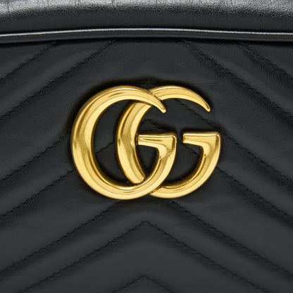 Gucci GG Marmont Matelasse Shoulder Bag Black