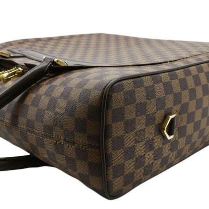 LOUIS VUITTON Nolita PM Damier Ebene Travel Bag Brown