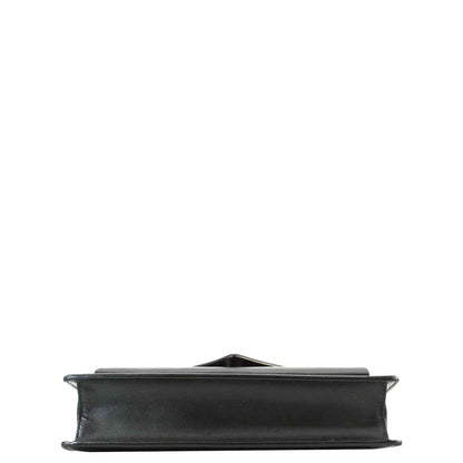 PRADA City Envelope Mini Saffiano Leather Crossbody Bag Black