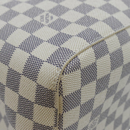 LOUIS VUITTON Neonoe Braided Handle Damier Azur Crossbody Bag White