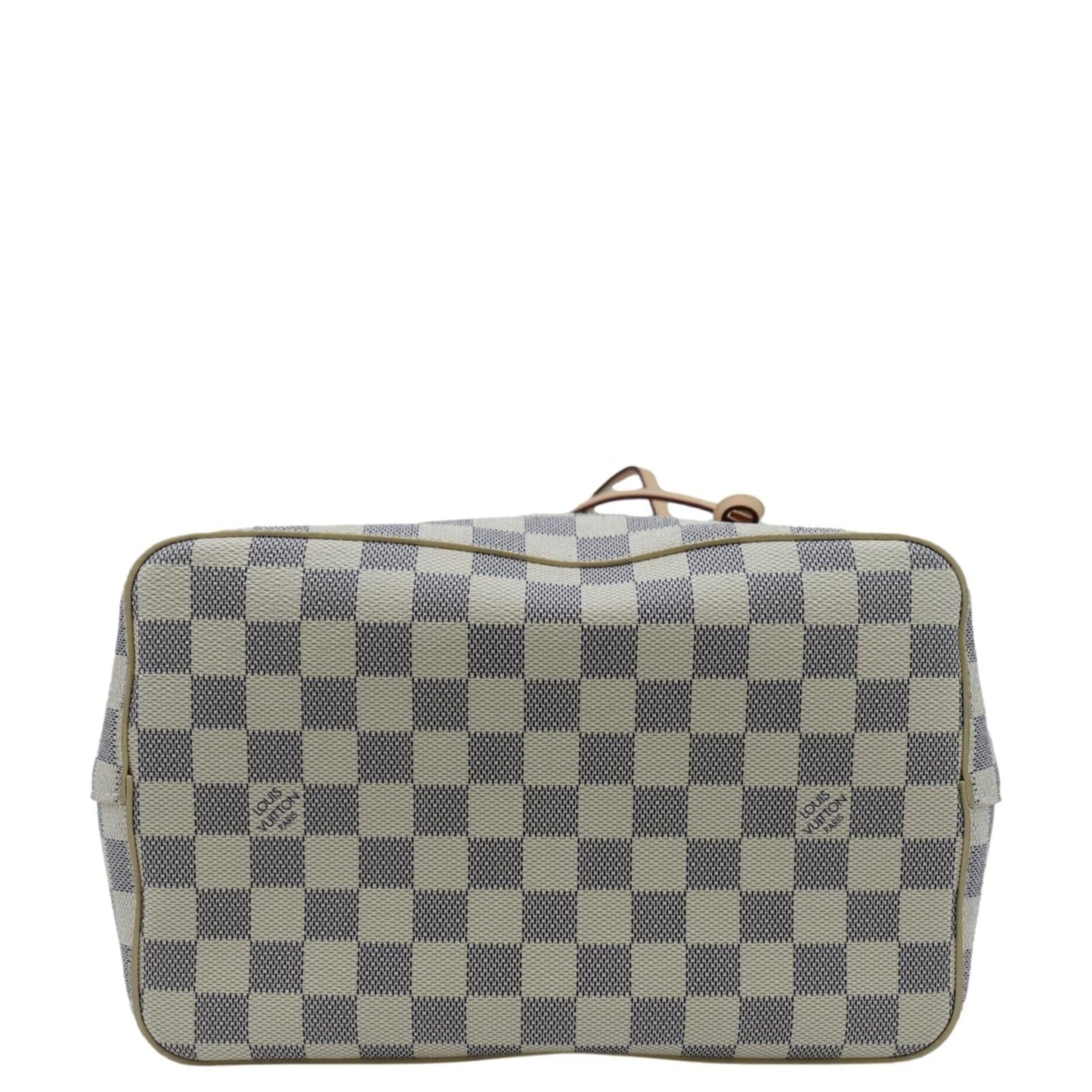 LOUIS VUITTON Neonoe Braided Handle Damier Azur Crossbody Bag White