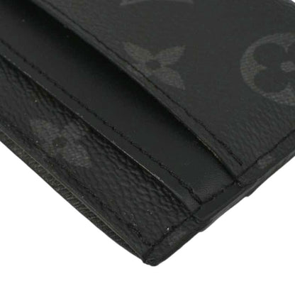 LOUIS VUITTON Monogram Eclipse Card Holder Black