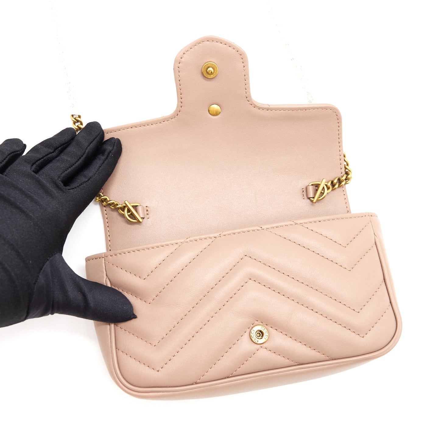 Gucci GG Marmont Super Mini Leather Shoulder Bag