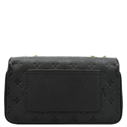LOUIS VUITTON Marceau  Monogram Empreinte Leather Shoulder Bag Black