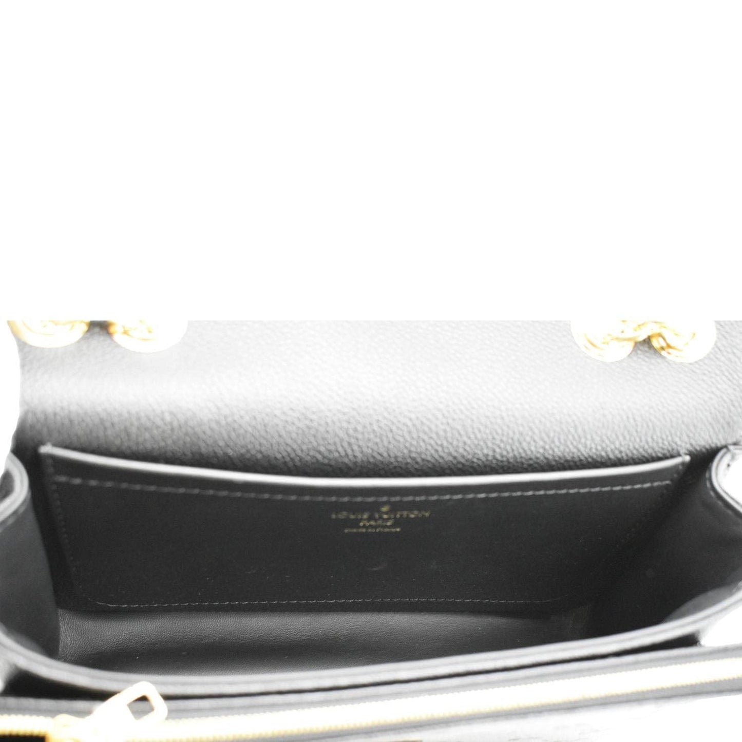 LOUIS VUITTON Marceau  Monogram Empreinte Leather Shoulder Bag Black