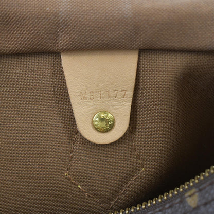 LOUIS VUITTON Speedy 30 Monogram Canvas Satchel Bag Brown